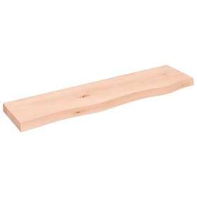 vidaXL Hyllplan 80x20x4 cm obehandlad massiv ek 363540