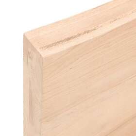 vidaXL Hyllplan 80x40x6 cm obehandlad massiv ek 363547