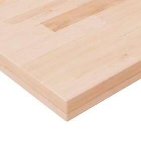 vidaXL Hyllplan 80x20x4 cm obehandlad massiv ek 342950