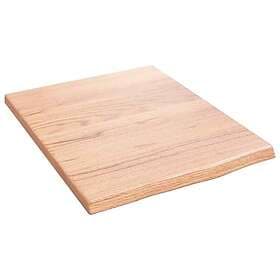 vidaXL Vägghylla ljusbrun 40x50x2 cm behandlad massiv ek 363632