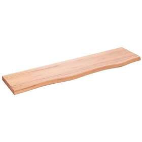 vidaXL Wall Shelf Light Brown 80x20x2 cm Treated Solid Oak 363659