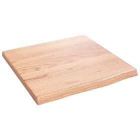 vidaXL Wall Shelf Light Brown 40x20x2 cm Treated Solid Oak 363629