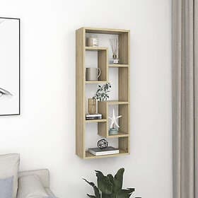 vidaXL Wall Shelf Sonoma Oak 90x16x90 cm Engineered Wood 803014
