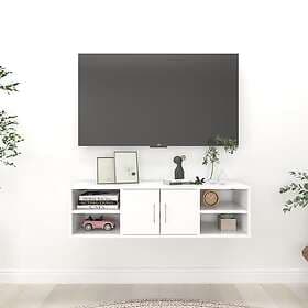 vidaXL Wall Shelf White 102x30x29 cm Engineered Wood 806256