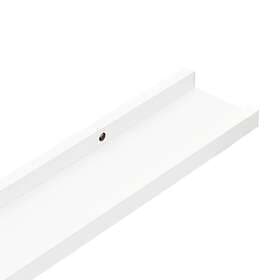 vidaXL Wall Shelves 4 pcs White 100x9x3 cm MDF 326663