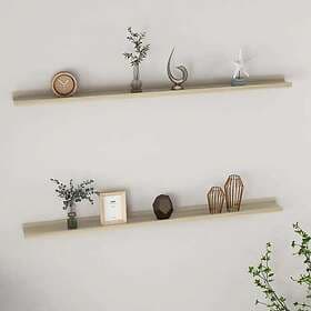 vidaXL Wall Shelves 2 pcs Sonoma Oak 115x9x3 cm 326683