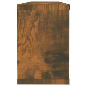 vidaXL Vägghyllor 6 st rökfärgad ek 60x15x23 cm konstruerat trä 815926