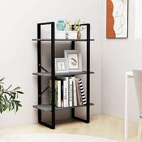 vidaXL Storage Shelf Grey 60x30x105cm Solid Pine 806514