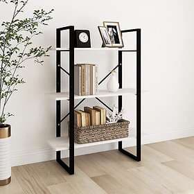 vidaXL Bokhylla 3 hyllplan 80x30x105 cm massiv furu 806533