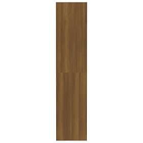 vidaXL Bokhylla/Rumsavdelare brun ek 80x30x135 cm konstruerat trä 813622