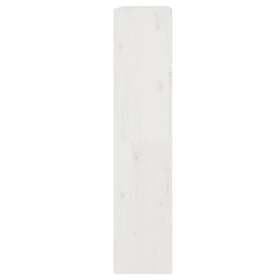 vidaXL Bokhylla/rumsavdelare vit 80x30x135.5 cm massiv furu 808194