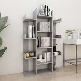 vidaXL Bookcase concrete grey 86x25.5x140 cm engineered wood 808904