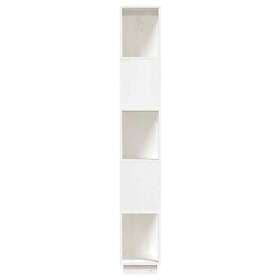 vidaXL Bokhylla/rumsavdelare vit 80x25x163.5 cm massiv furu 814065