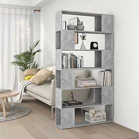 vidaXL Bokhylla Room Divider concrete grey 100x24x188 cm 3082075
