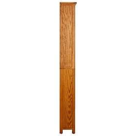 vidaXL Bokhylla 6 hyllor 52x22x180 cm massiv ek 331742
