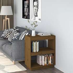 vidaXL Bokhylla honungsbrun 60x35x71 cm massiv furu 810862