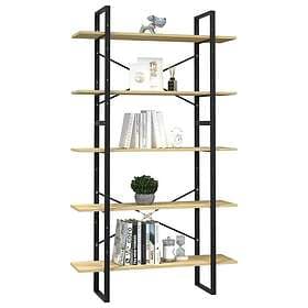 vidaXL Bokhylla 5 hyllplan 100x30x175 cm furu 3082003