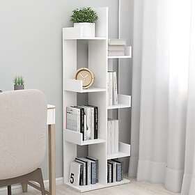 vidaXL Bokhylla White Chipboard 48x25.5x140 cm 808909