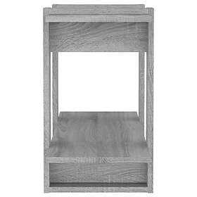 vidaXL Bokhylla/Rumsavdelare grå sonoma-ek 80x30x51 cm 813582