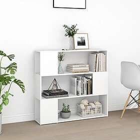 vidaXL Bokhylla Rumsavdelare vit 100x24x94 cm 809179