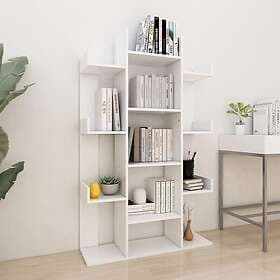 vidaXL Bokhylla white 86x25.5x140 cm engineered wood 808900