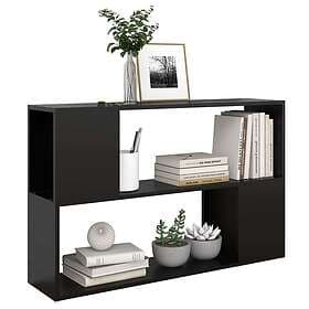 vidaXL Bokhylla svart 100x24x63 cm konstruerat trä 809171