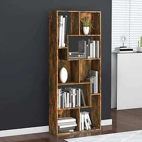 vidaXL Bokhylla rökfärgad ek 67x24x161 cm konstruerat trä 815501
