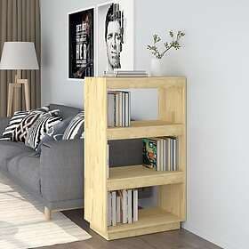 vidaXL Bokhylla/rumsavdelare 60x35x103 cm massiv furu 810864