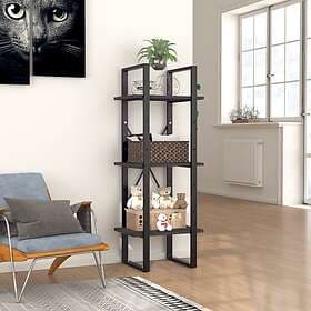 vidaXL Bookcase 3 Shelves Grey 40x30x105 cm Chipboard 806489