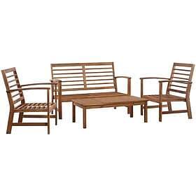 vidaXL Garden Acacia Set 4 delar