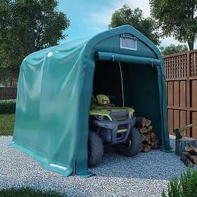 vidaXL Garagetält PVC 2.4x2.4 m grön 3056431
