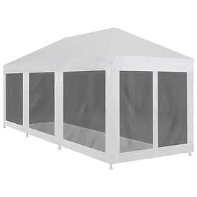 vidaXL Party Tent 9x3m with 8 mesh sidewalls