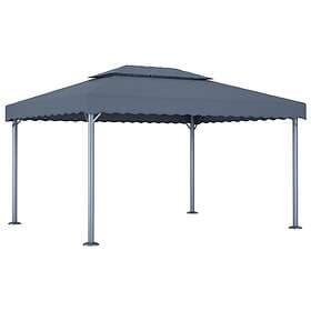 vidaXL Paviljong 400x300 cm antracit aluminium 48063