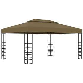 vidaXL Paviljong 3x4 m taupe 180g/m² 312229
