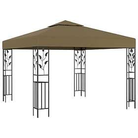 vidaXL Paviljong 3x3 m taupe 180g/m² 312243
