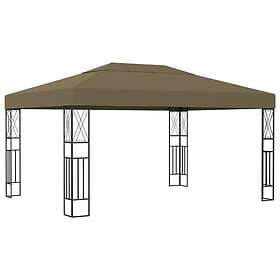 vidaXL Paviljong 3x4 m taupe tyg 312270