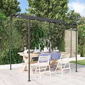 vidaXL Pavilion 2x2.3m (Anthracite) 180g/m² Fabric Steel