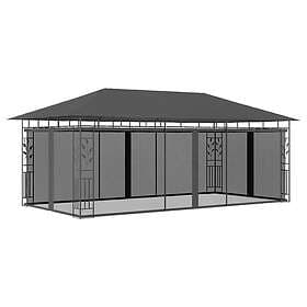 vidaXL Pavilion with mosquito net 6x3x2.73m anthracite