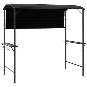 vidaXL Paviljong med tak 220x110x200 cm antracit 318533
