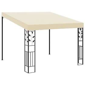 vidaXL Wall-mounted Pavilion 3x3m cream white