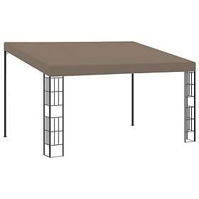 vidaXL Wall-mounted Pavilion 4x3m taupe fabric
