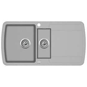 vidaXL 142947 Double Granite Sink (Grey)