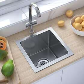 vidaXL Handgjord Kitchen Sink Stainless Steel 51498