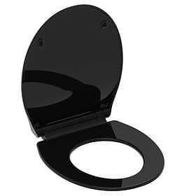vidaXL SCHÜTTE Toalettsits SLIM BLACK duroplast 429417