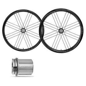 Campagnolo Shamal C21 2-way Fit Carbon Disc Tubeless Road Wheel Set Svart 12 x 1