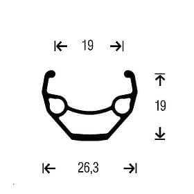 Gurpil Taurus M4050 26´´ Cl Disc Mtb Front Wheel Svart 9 x 100 mm