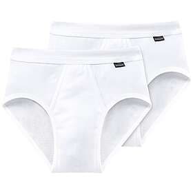 Schiesser Essentials Fine Rib Sports Briefs 2-pack