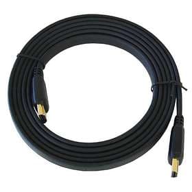 Cables Direct Gold Flat HDMI - HDMI High Speed 2m