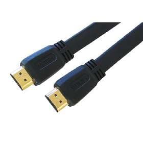Cables Direct Gold Flat HDMI - HDMI High Speed 3m