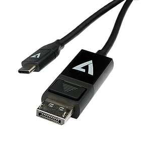 V7 DisplayPort-kabel USB-C till DisplayPort 2 m